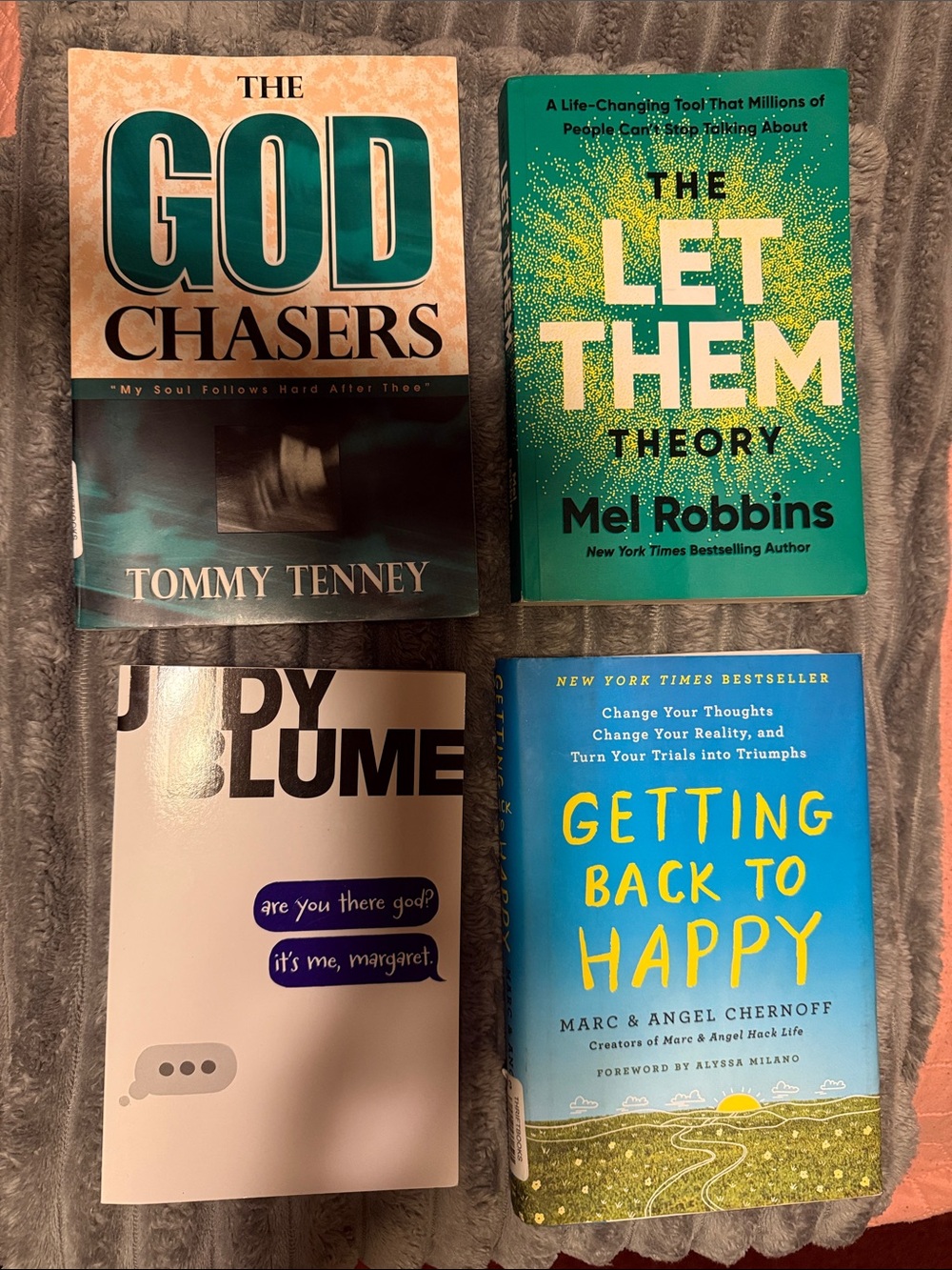 The Let Them Theory by - Green paperback, getting back to happy blue hardcover,
